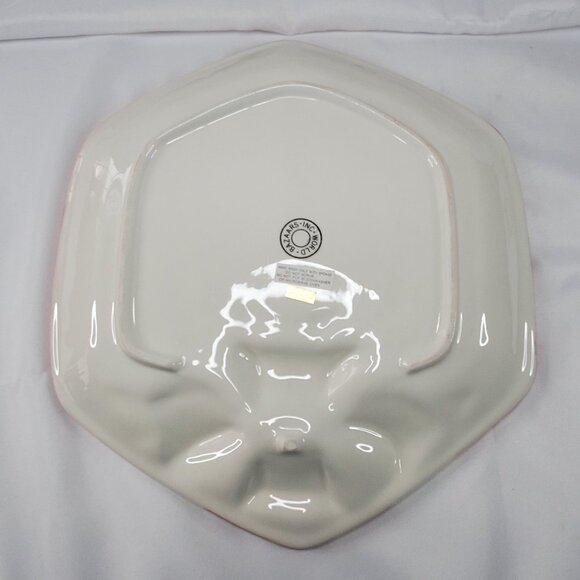 Christmas Present Bow Platter Cookie Plate Mauve Ceramic Holiday - World Bazaars - Picture 2 of 9